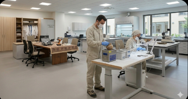 ملابس المرمم: خط الدفاع الأول لحماية الإنسان والأثر